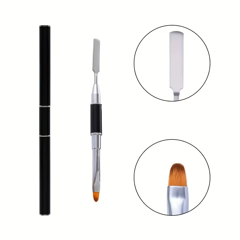 Pinceau à ongles et spatule pour gel acrylique