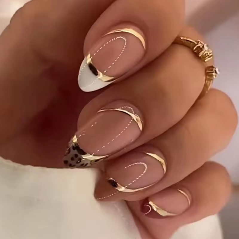 Faux ongles à imprimé léopard N64.souhaits on