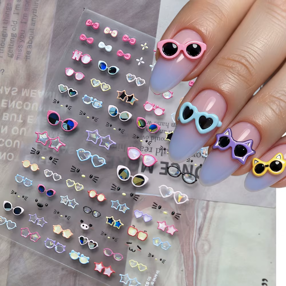 Autocollants 5D adhésifs pour ongles