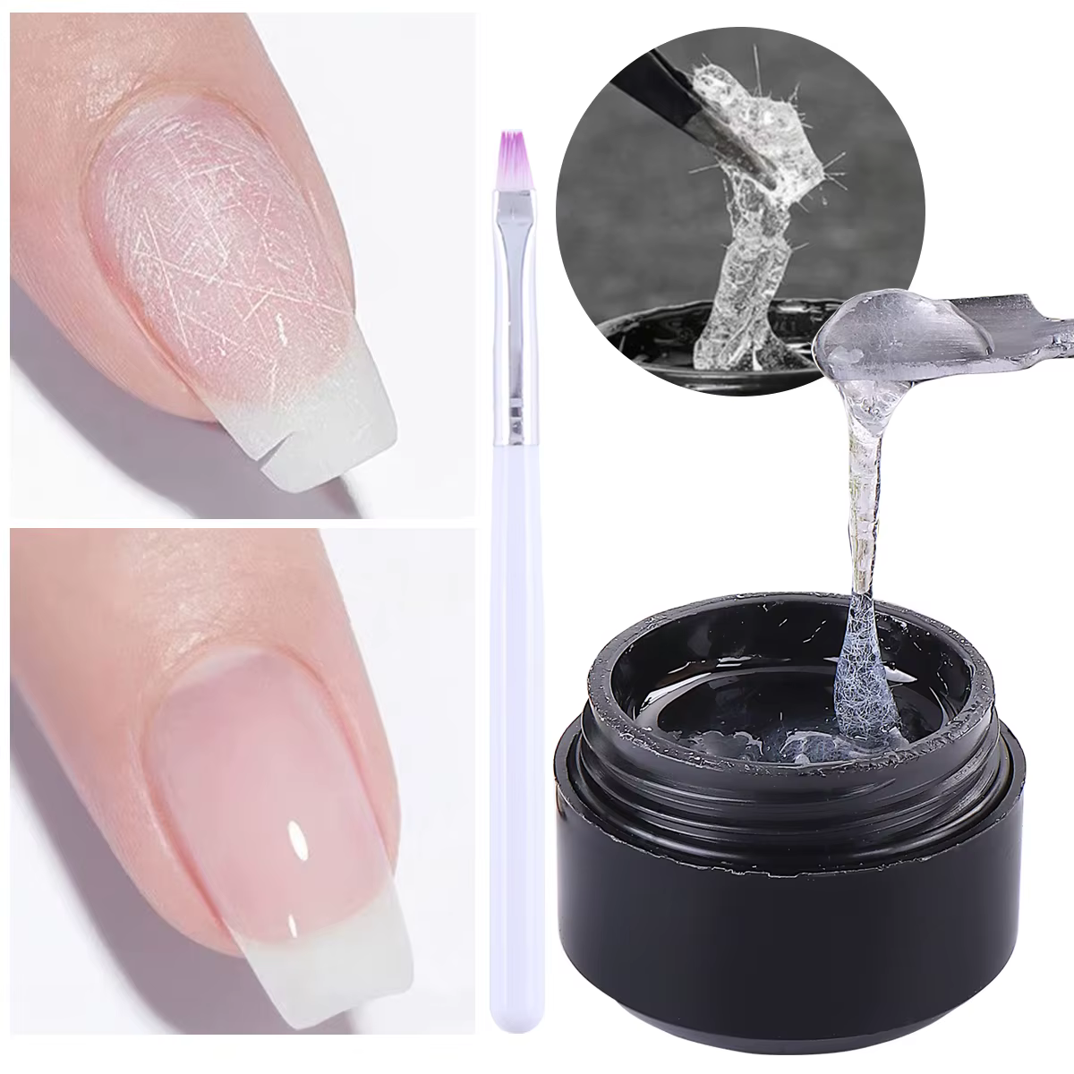 Vernis à ongles Gel réparé par fibres