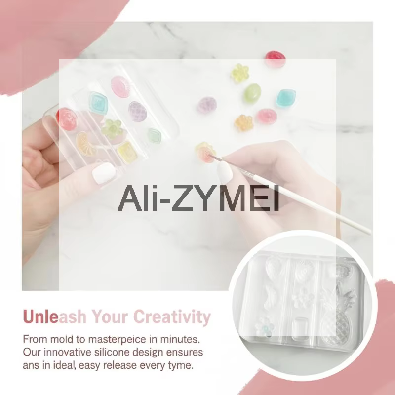Moule en silicone pour nail art motif bonbons aux fruits