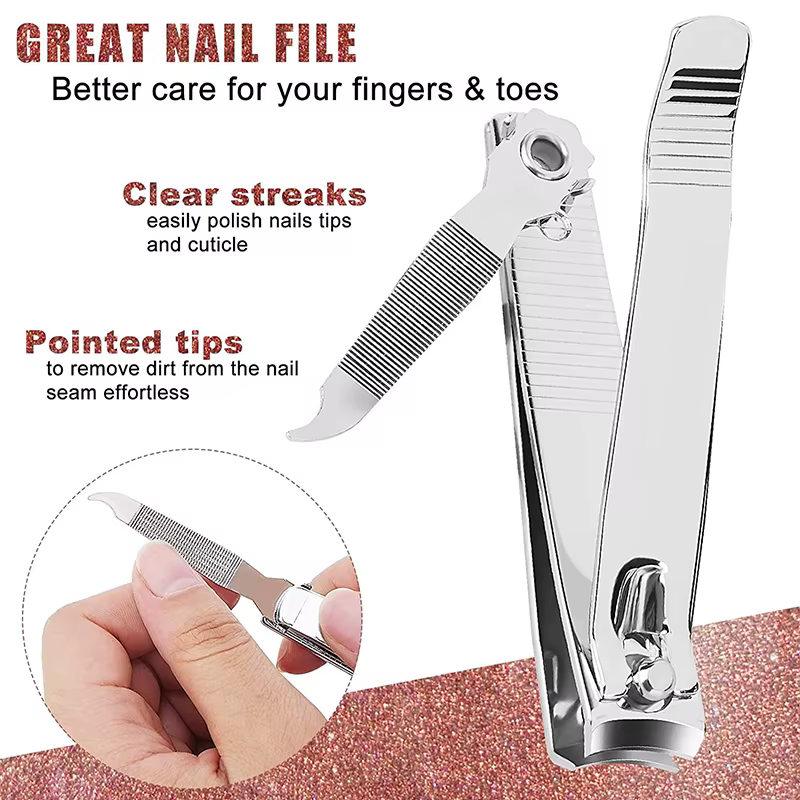 Coupe-ongles Premium tranchant et robuste en acier inoxydable