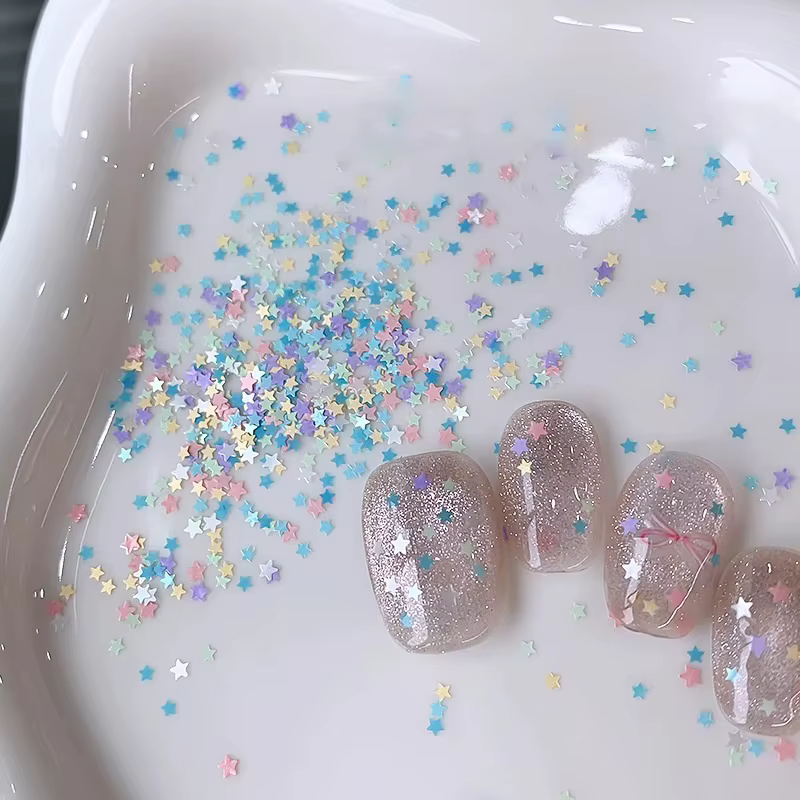 Paillettes pour ongles en forme d'étoile