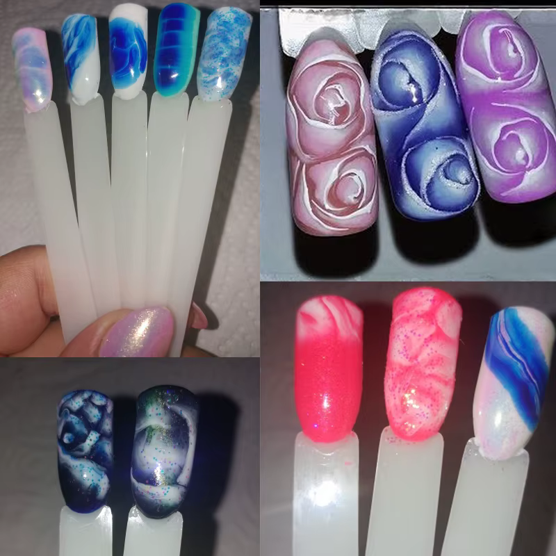 MSHARE Blooming Nails Gel Laque Soak Off Gel à effet d'épandage LED UV